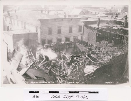 Ruin of Juneau Hotel Fire, 1911