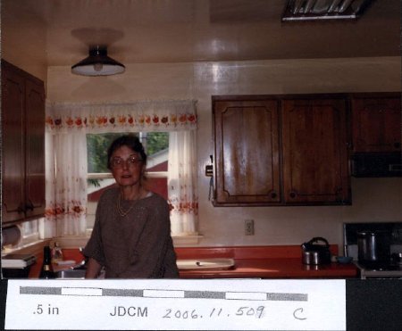 Caroline in kitchen 1986