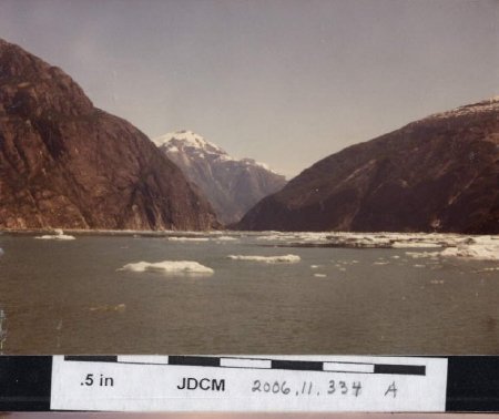 Ice bergs and fiord at Tracy Arm July 1981