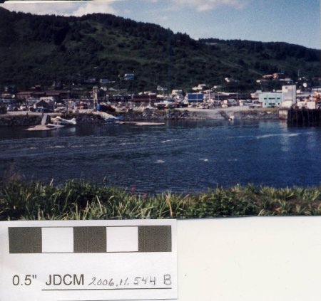 Kodiak skyline from Island 1991 (panorama)