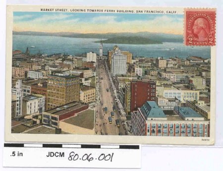 Colored Postcard of Market Str