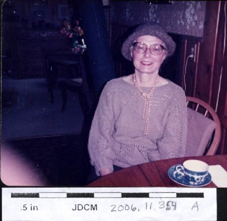 Caroline Jensen at Ruth Nelson's May 1985