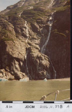 Waterfalls & ice bergs Tracy Arm July 1981