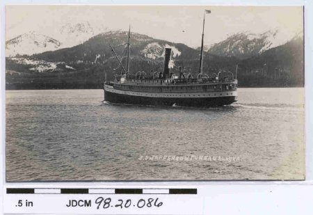 Black & White Postcard of SS J