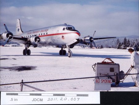 Pacific Northern Airlines DC-4 Juneau Airport 1954