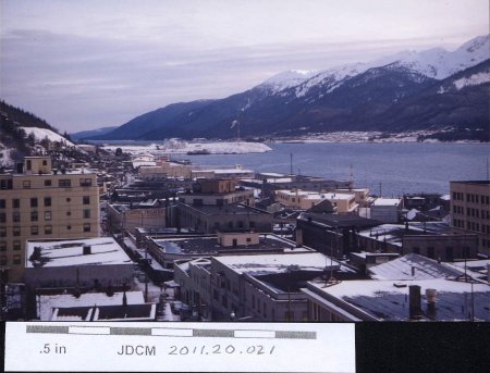 Juneau from 705 Mendenhall Apts winter 1953-54