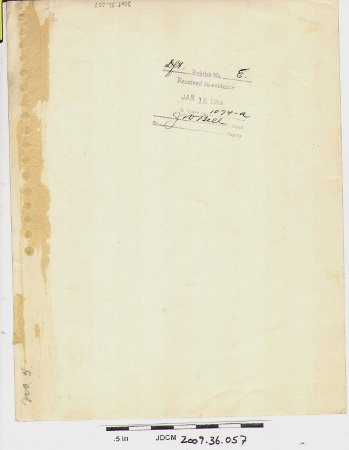 Dft Exhibit E. Received in evidence JAN 15 1914 In Case no. 1074-A back