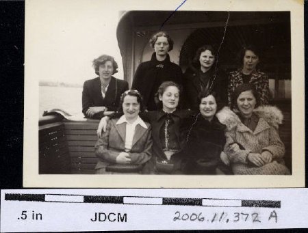 Hoffs on boat cruise in S.F.Bay about 1938