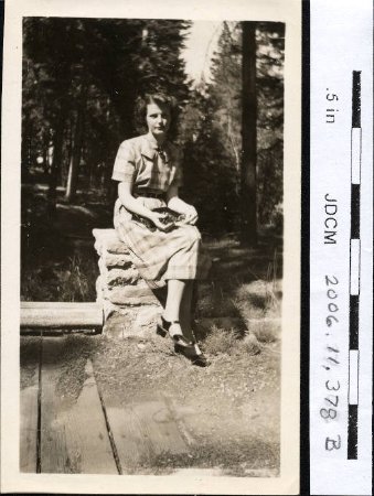 Caroline at Schillings, Lake Tahoe, Calif. 1947