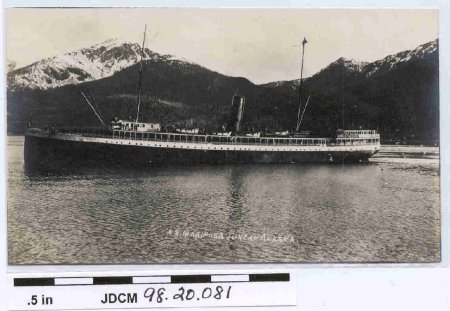 Black & White Postcard of SS M