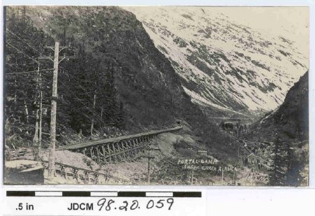 Black & White Postcard of Rail