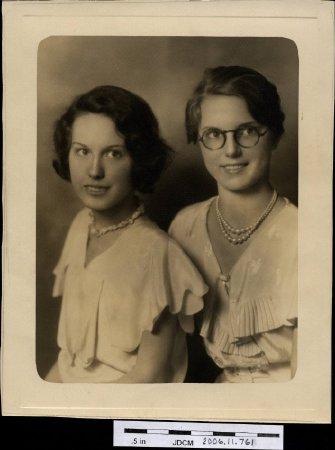 Bertha & Caroline Hoff 1936