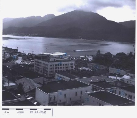 Roofs of downtown Juneau build