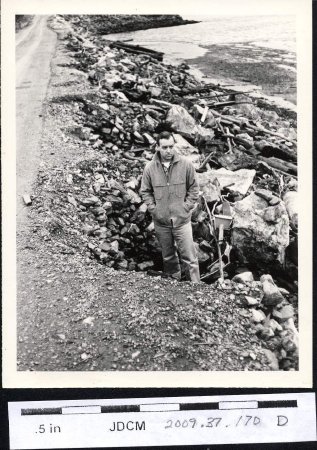 Damage to  Bureau of Mines Causeway 11/18/1961