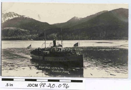 Black & White Postcard of Boat