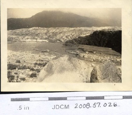 The first sight of the Glacier (Mendenhall) August 1936