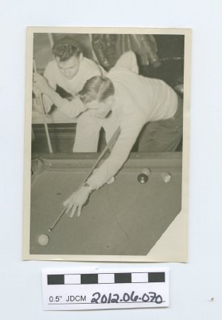 Zach Gordon photo of 2 men playing pool