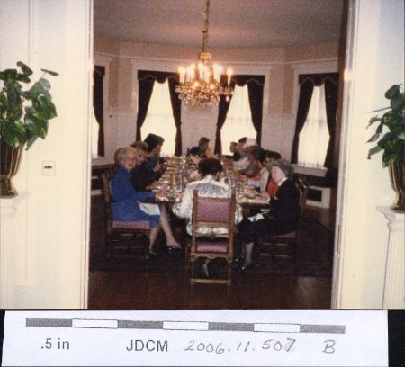 1986 Natalie Hewlett's and Connie Stewart's lunch at Governor's Mansion