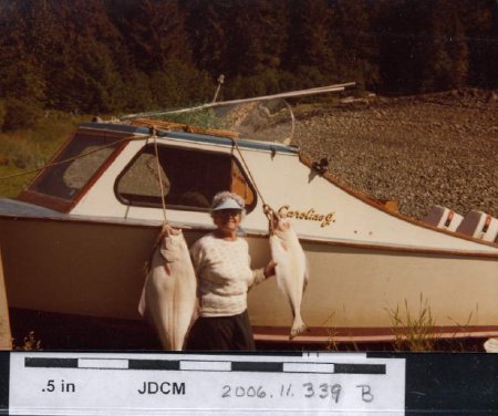 Cousin Fanny with halibut 1981