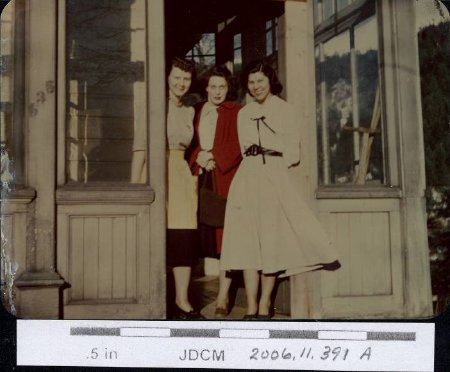 Bertha Hoff, Elizabeth Mosher, Juanital Wilson @ Wickersham House 1948
