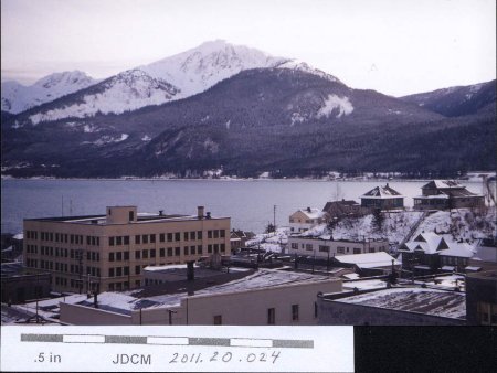 Juneau  from the Mendenhall Apts (705) Winter 1953-54