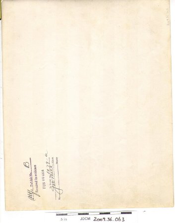 Pltfs Exhibit No.B Received in evidence FEB 20 1914 back