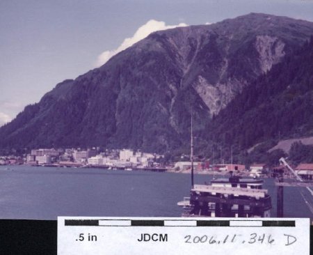Downtown Juneau from the rock dump 1983