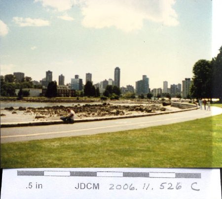 Vancouver skyline from Stanley Park 1988