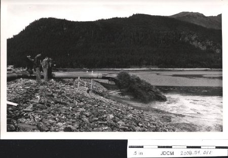 Dredging Juneau Airport ~1960