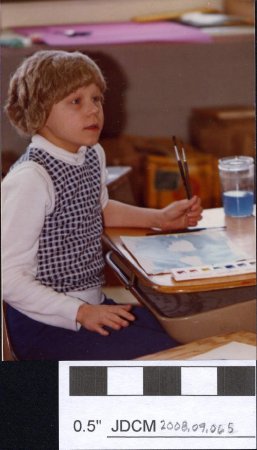 Barbara Bergdall 1977 art class