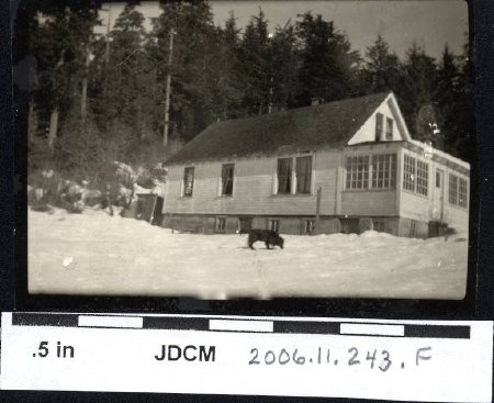 Olson home in winter