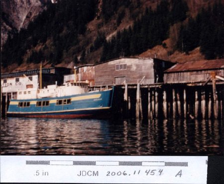 Chilkat Ferry 1958 at Juneau dock