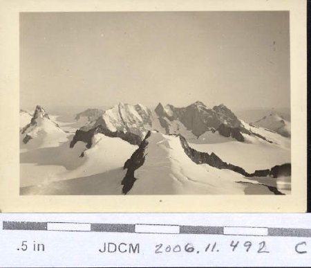 Aerial view Juneau Ice Field ridges 1986-88