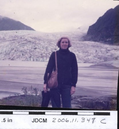 Mary Lee at Mendenhall Glacier 1983