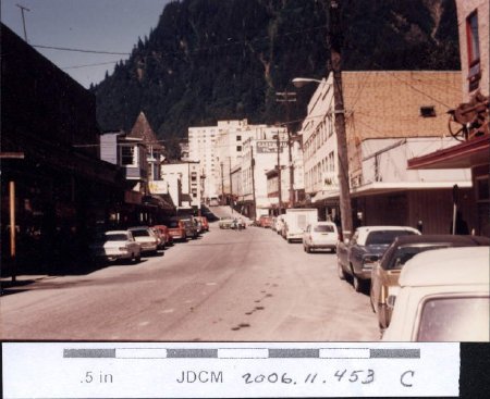 Juneau 1955 South Franklin Street uphill view