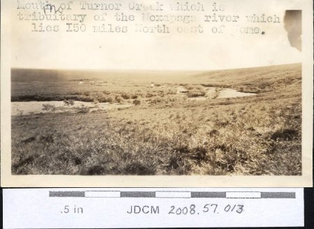 Mouth of Turner Creek 150 miles NE of Nome ~1937