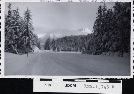 Glacier Hwy Winter 1965 (approximate location of Peterson Lake trailhead)