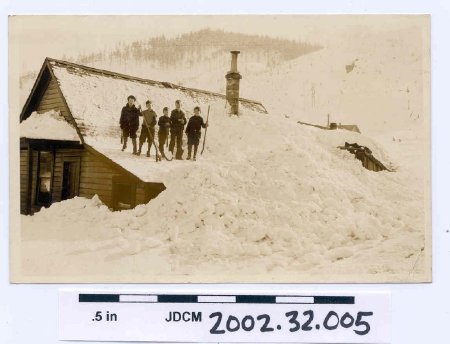 Postcard of 5 Children On Snow