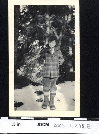 Eddie Olson in winter clothes