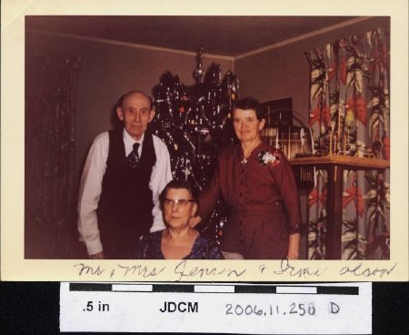 Mr & Mrs Jensen, Irma Olson's aunt & uncle