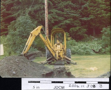 Digging water line 1976