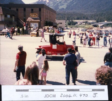4th of July Parade 1987 red antique vehicle