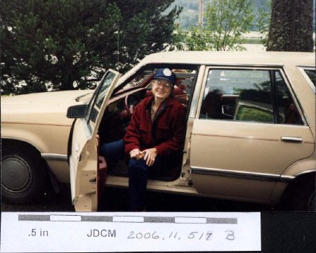 Caroline Jensen and her Ford 1988