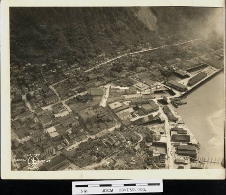 Juneau City aerial view