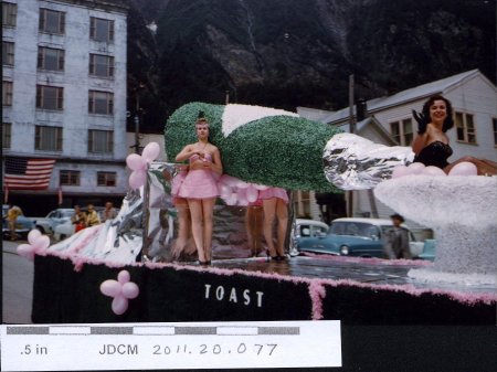 Statehood Parade July 4, 1959 Juneau Main St. Champagne Float