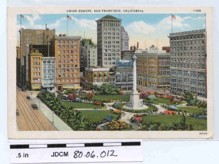 Colored Postcard of Union Squa