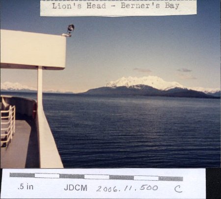 Lion's Head - Berner's Bay 1986 Trip to Haines on Ferry