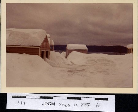 Snow piles winter 1972