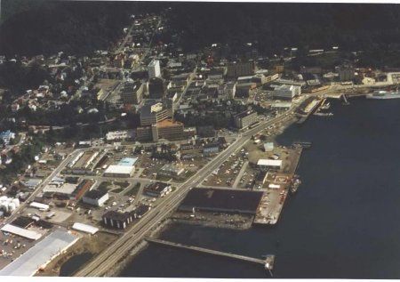 aerial photo of Juneau
