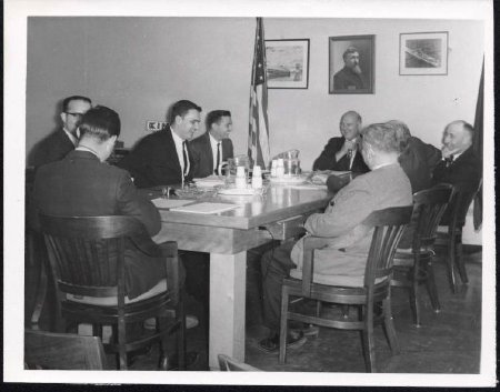 Men at table